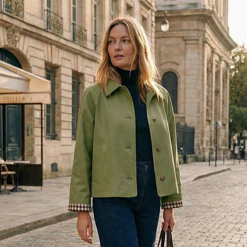 🌸 Women's Single-Breasted Cropped Jacket – Premium Blend & Breathable | Perfect for Spring, Autumn & Winter Layering ✨