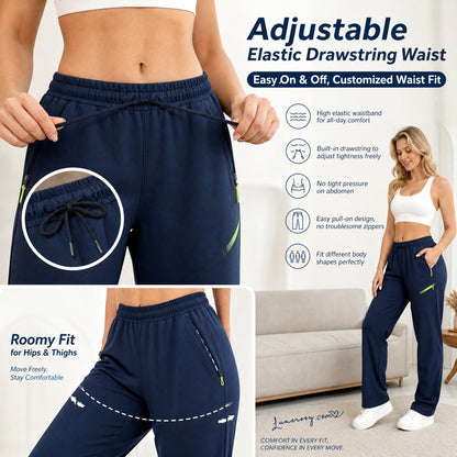 ☁️All-Day Comfort, One Pair Endless Outfits👖 Women's Cargo Trousers – Elastic Drawstring Waist & Relaxed Straight Leg  ✨