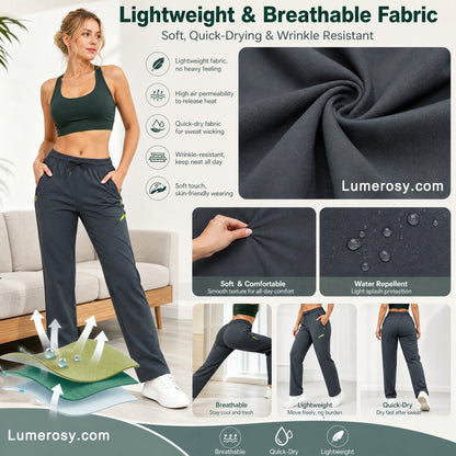 ☁️All-Day Comfort, One Pair Endless Outfits👖 Women's Cargo Trousers – Elastic Drawstring Waist & Relaxed Straight Leg  ✨