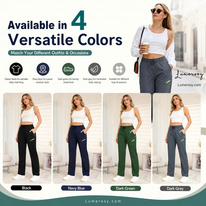 ☁️All-Day Comfort, One Pair Endless Outfits👖 Women's Cargo Trousers – Elastic Drawstring Waist & Relaxed Straight Leg  ✨