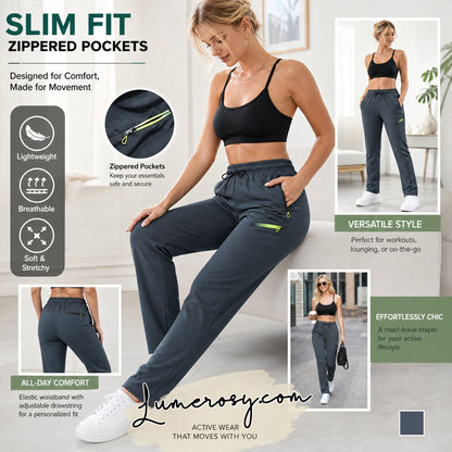 ☁️All-Day Comfort, One Pair Endless Outfits👖 Women's Cargo Trousers – Elastic Drawstring Waist & Relaxed Straight Leg  ✨