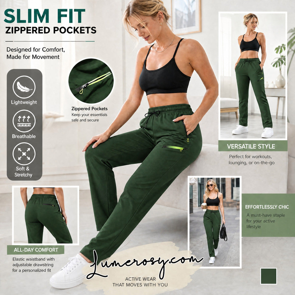 ☁️All-Day Comfort, One Pair Endless Outfits👖 Women's Cargo Trousers – Elastic Drawstring Waist & Relaxed Straight Leg  ✨