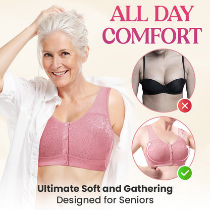 Cumpără unul, primești unul gratis🔥😍Sutien confortabil, fără fir, cu fixare frontală🎉