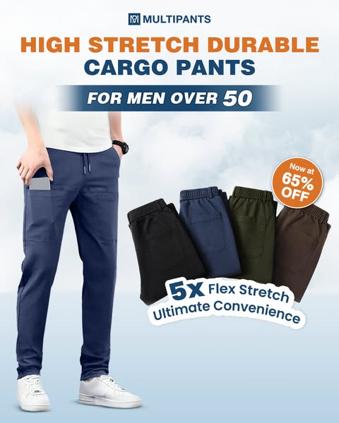 🏆 High Stretch Multi-pocket Durable Cargo Pants
