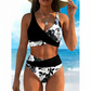 Zářte na pláži – Dámský květinový bikinový set s vysokým pasem – platba na dobírku 👙🌺