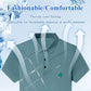 👕50% REDUCERE ACUM! Cămașă elastică din mătase Ice Silk pentru bărbați – Impermeabilă, cu uscare rapidă și ecologică – Cămașă din țesătură tehnică răcoroasă și respirabilă 🌿