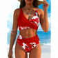 Zářte na pláži – Dámský květinový bikinový set s vysokým pasem – platba na dobírku 👙🌺