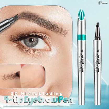 🔥 Cumpărați 1 obțineți 1 gratuit🔥-3D Waterproof Microblading Microblading Eyebrow Pen 4 Fork Tip Tattoo Pencil