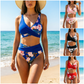 Zářte na pláži – Dámský květinový bikinový set s vysokým pasem – platba na dobírku 👙🌺