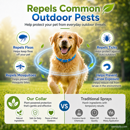 ⏰OFERTĂ LIMITATĂ: 50% REDUCERE!🔥Peste 50000 de bucăți vândute! Zgardă cu uleiuri esențiale naturale pentru alungarea dăunătorilor de la animale de companie🐶