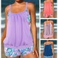 ❤️Set de două piese pentru femei: bluză tip tankini și pantaloni scurți