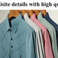 👕50% REDUCERE ACUM! Cămașă elastică din mătase Ice Silk pentru bărbați – Impermeabilă, cu uscare rapidă și ecologică – Cămașă din țesătură tehnică răcoroasă și respirabilă 🌿