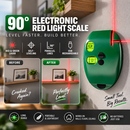 🎃🔧90° Laser Square – Dual-Line Layout Guide for Tiling & DIY
