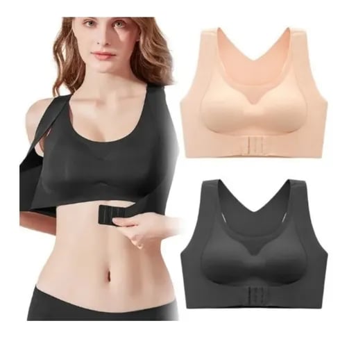 🎉LAST DAY SALE -70% OFF⚡Front Closure Cross-Back Wireless Posture Bra-34