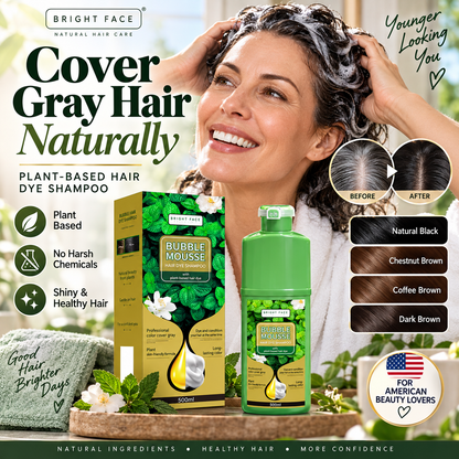 🏆 💇‍♀️Long‑Lasting Plant‑Based Foam Hair Dye｜Ammonia‑Free Easy DIY At‑Home Foam Hair Color