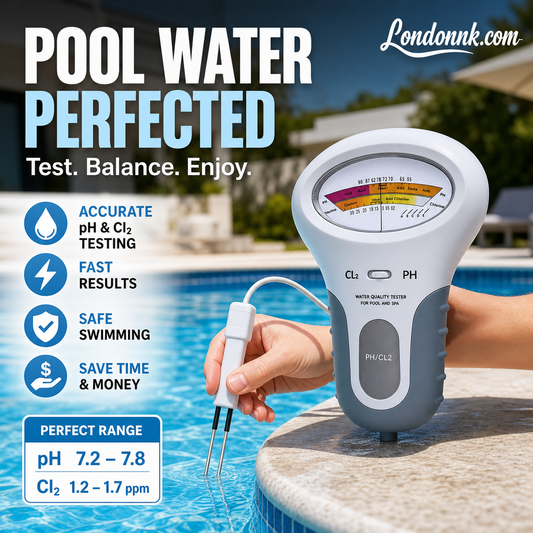🔬💧 Tester pentru pH și clor (Cl₂) – 50% REDUCERE! Măsurare precisă a pH-ului și a clorului din piscină – simplu, rapid, fiabil. 🔥🏊