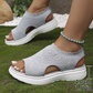 👡Sandale cu platformă, tricotate, respirabile, pentru femei – ușoare și moi