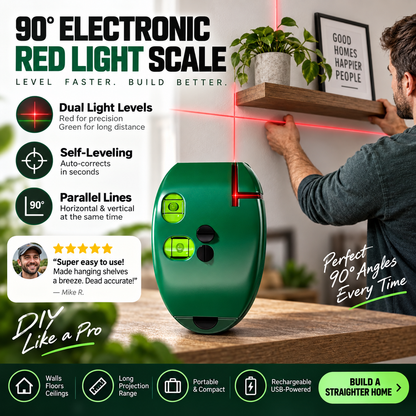 🎃🔧90° Laser Square – Dual-Line Layout Guide for Tiling & DIY