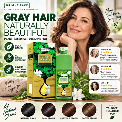 🏆 💇‍♀️Long‑Lasting Plant‑Based Foam Hair Dye｜Ammonia‑Free Easy DIY At‑Home Foam Hair Color