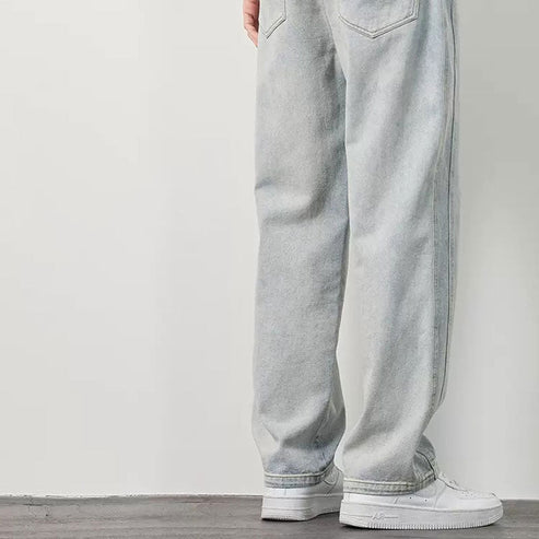 👖 50% OFF NOW! ☀️ Men's Loose Fit Straight Jeans – Lightweight, Breathable & Versatile – Cool Summer Comfort 🏃‍♂️