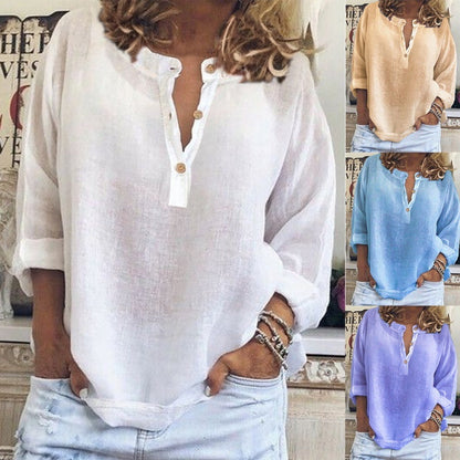 🔥✨Casual respirabil cămașă cu mânecă lungă