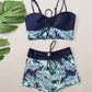 👙Costum de baie imprimat din două piese pentru femei