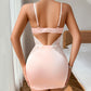 Rochie sexy din dantelă cu bretele subțiri și tanga, în set din două piese