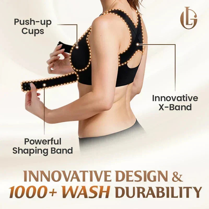 🎉LAST DAY SALE -70% OFF⚡Front Closure Cross-Back Wireless Posture Bra-24