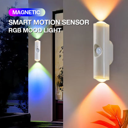 🌈 Iluminare ambientală RGB cu senzor de mișcare inteligent și magnetic