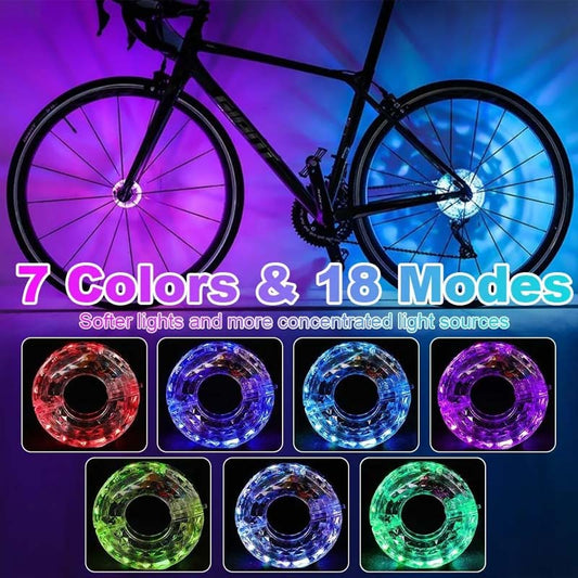 ✨Iluminare LED pentru butucul roții pentru ciclism nocturn
