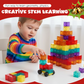 💞Peste 50.000 de bucăți vândute!🔵🟡 ULTIMA ZI CU 50% REDUCERE! Set de construcție magnetic – Învață geometria și dezvoltă abilitățile spațiale. Magneți cu 6 laturi, culori transparente. Un cadou care stimulează creierul! 🧠✨