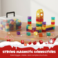 💞Peste 50.000 de bucăți vândute!🔵🟡 ULTIMA ZI CU 50% REDUCERE! Set de construcție magnetic – Învață geometria și dezvoltă abilitățile spațiale. Magneți cu 6 laturi, culori transparente. Un cadou care stimulează creierul! 🧠✨