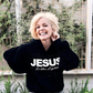 🥰 Hanorac cu paiete strălucitoare „JESUS Is the Light”✨ Stil glamour și confortabil, inspirat de credință💫