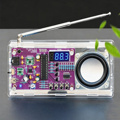 🔥Kit de componente radio FM digital asamblat manual
