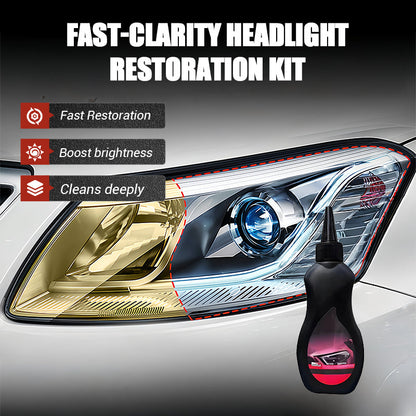 🚗Kit pentru restaurarea rapidă a farurilor fără șlefuire✨