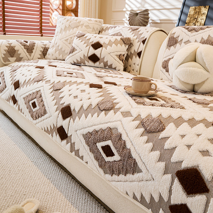 🛋️✨Husă modernă geometrică pentru canapea din pluș