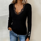 🎁Noutăți 2026 50% REDUCERE💥Bluze din tricot cu guler în V și dantelă pentru femei👕