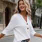 🔥Limited-time offer-Women's V-Neck Button Down Eyelet Blouse