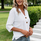 🔥Limited-time offer-Women's V-Neck Button Down Eyelet Blouse