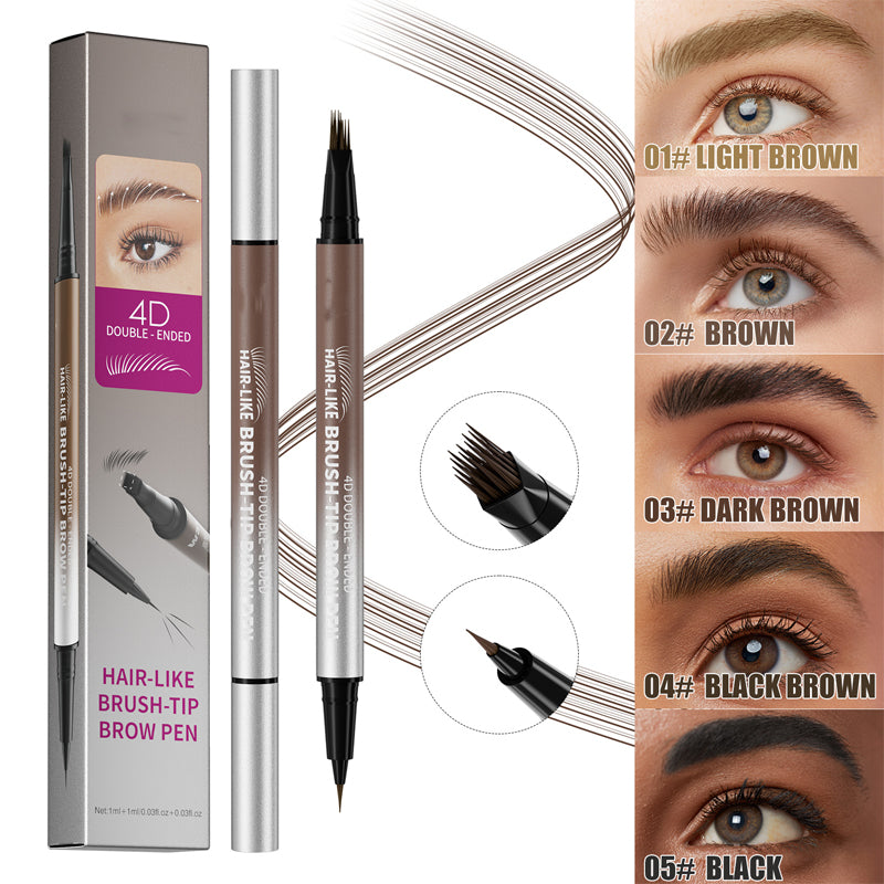 🏆Flash Sale⚡💥💕2-in-1 Waterproof Liquid Brow Pen
