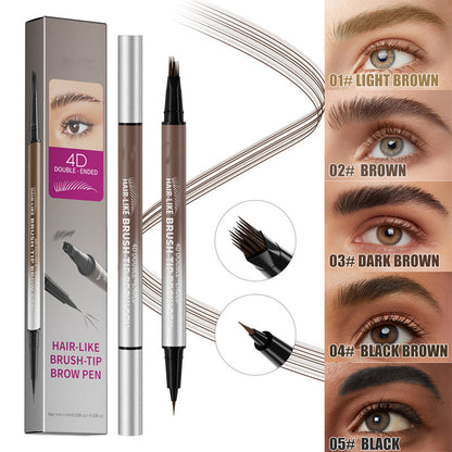 🏆Flash Sale⚡💥💕2-in-1 Waterproof Liquid Brow Pen