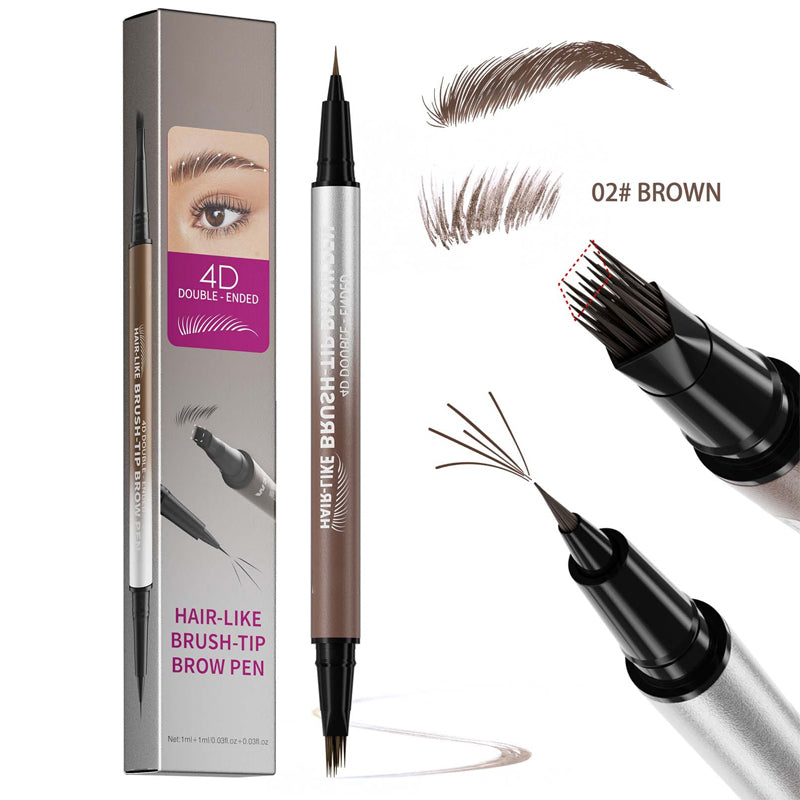 🏆Flash Sale⚡💥💕2-in-1 Waterproof Liquid Brow Pen