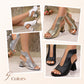 🏖️👠Sandale elegante cu toc pentru femei, cu vârful deschis – Picioare zvelte, mers confortabil 👡