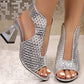 🏖️👠Sandale elegante cu toc pentru femei, cu vârful deschis – Picioare zvelte, mers confortabil 👡