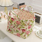 🧺 Coș portabil din țesătură cu motive florale – Design vintage, pliabil și cu capacitate mare 🎀