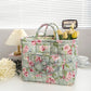 🧺 Coș portabil din țesătură cu motive florale – Design vintage, pliabil și cu capacitate mare 🎀