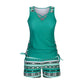 🏖️👙Costum de baie din două piese, tip tankini, pentru femei, cu imprimeu😍