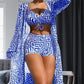 👙 Set de Baie 3 Piese: Model Geometric, Stil și Confort! 🏖️