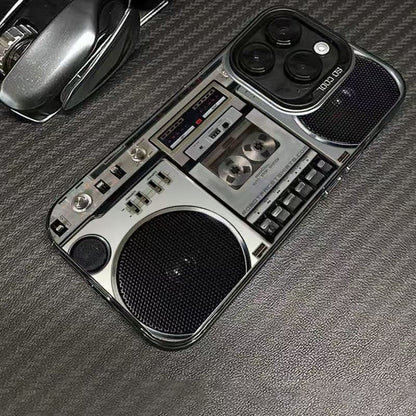 🔥Hot Sale 50% off🌟📼 Retro Cassette Player Pattern Silicone Phone Case Applicable to the iPhone