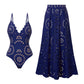 😍Set de două piese🩱Costum de baie sexy pentru femei cu fustă lungă de însoțire